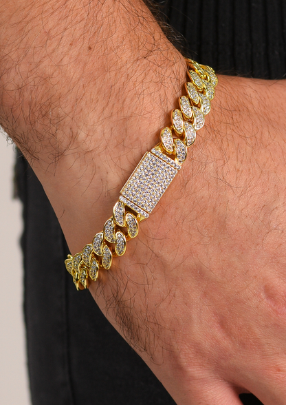 PULSERA CUBANA ICE 12mm