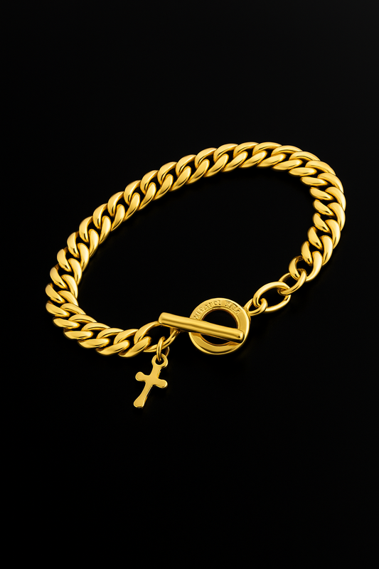 PULSERA CUBANA 8mm GD