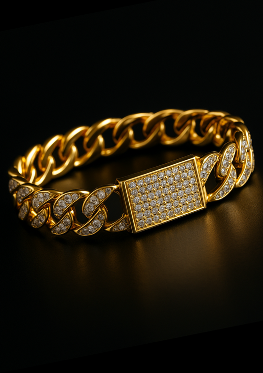 PULSERA CUBANA ICE 12mm