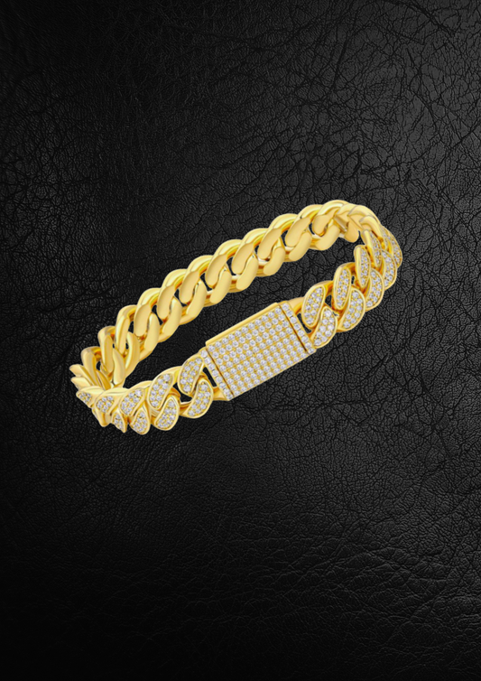 PULSERA CUBANA ICE 12mm