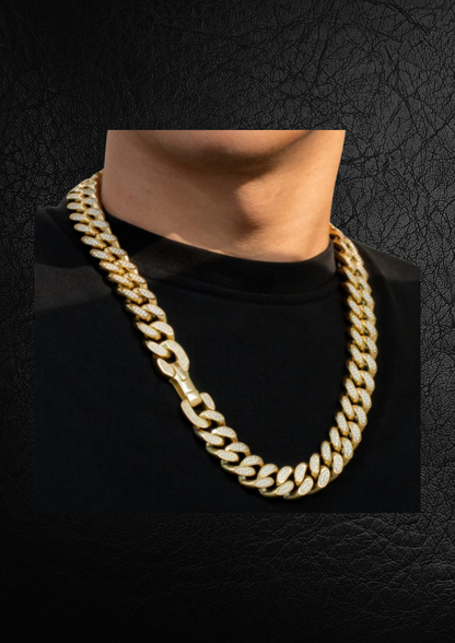 COLLAR CUBANA 12MM PB